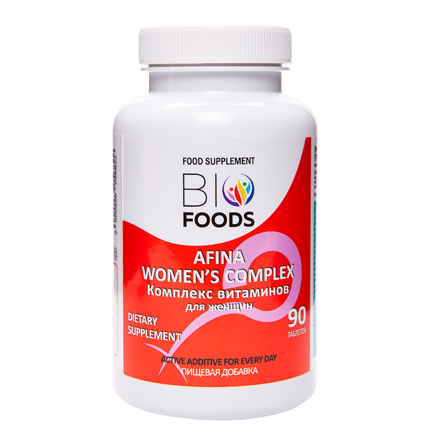 Комплекс витаминов для женщин Afina BioFoods, 90 таб - фото 1