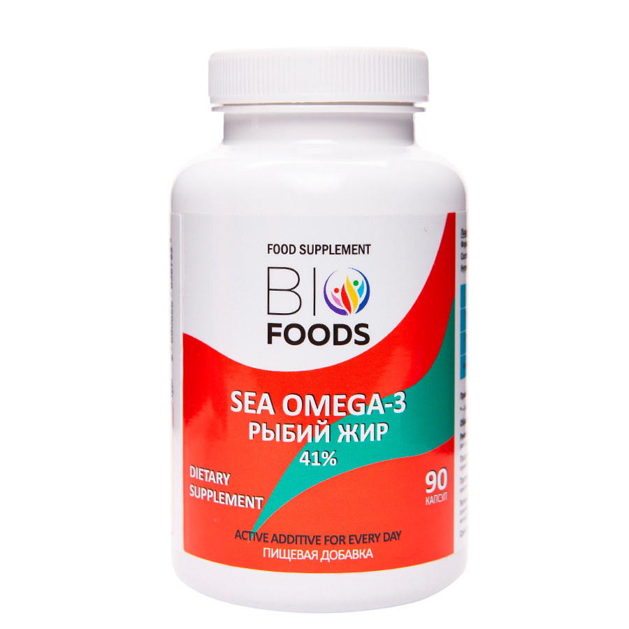 Рыбий жир Sea Omega-3 BioFoods, 90 капс - фото 1