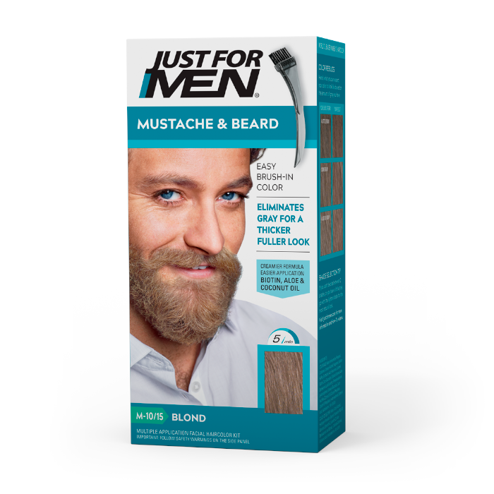 Just for men - краска для бороды Blond m10/15 в комплекте с кисточкой