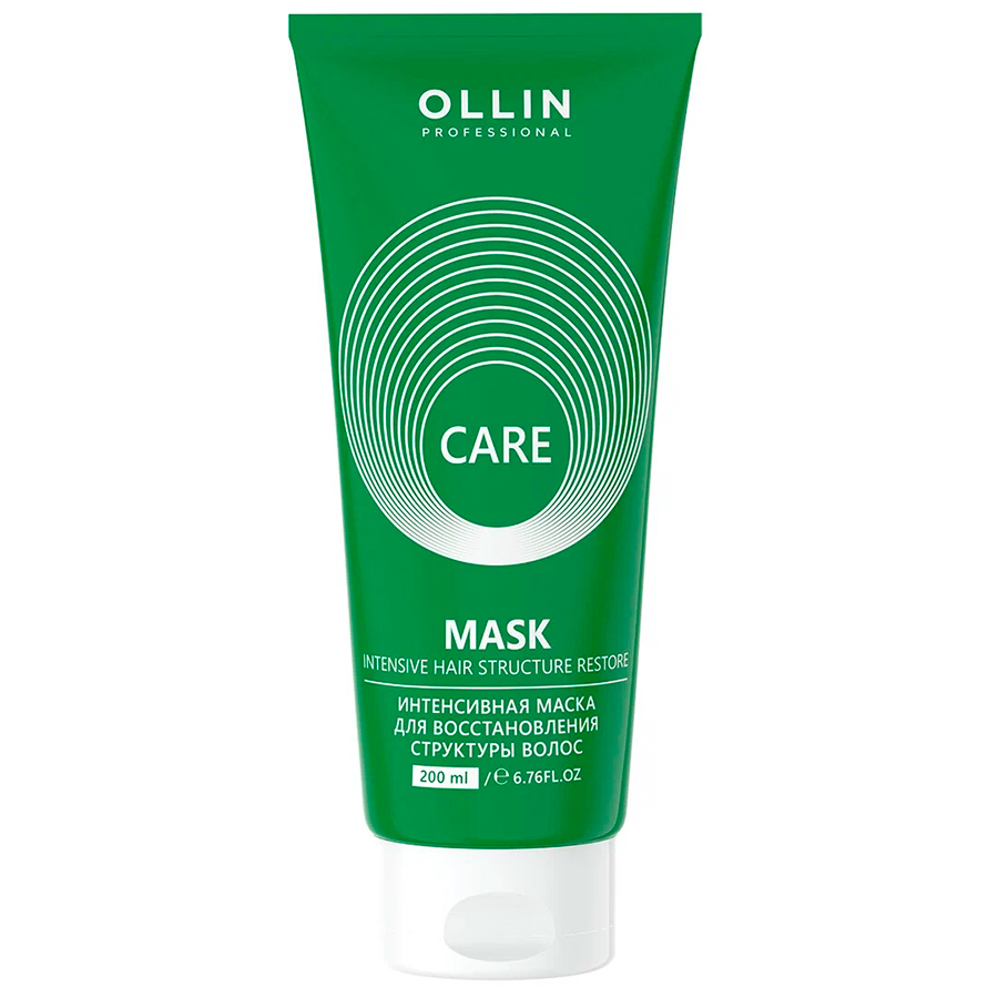 Интенсивная маска для восстановления структуры волос &quot;CARE&quot; OLLIN Professional, 200 мл