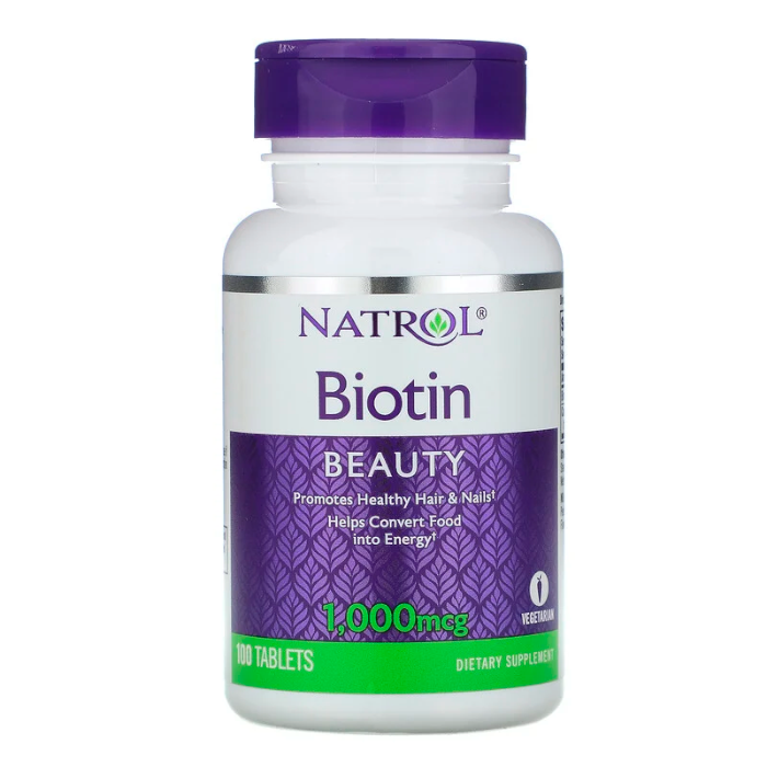 Natrol - биотин 1000 мкг, 100 таб - фото 1