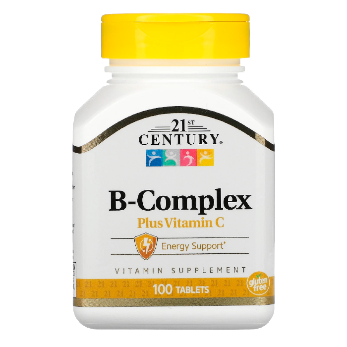 21st Century - комплекс витаминов группы B с витамином С, 100 таб