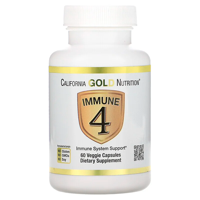 Комплекс для иммунитета California Gold Nutrition, Immune 4, 60 капс