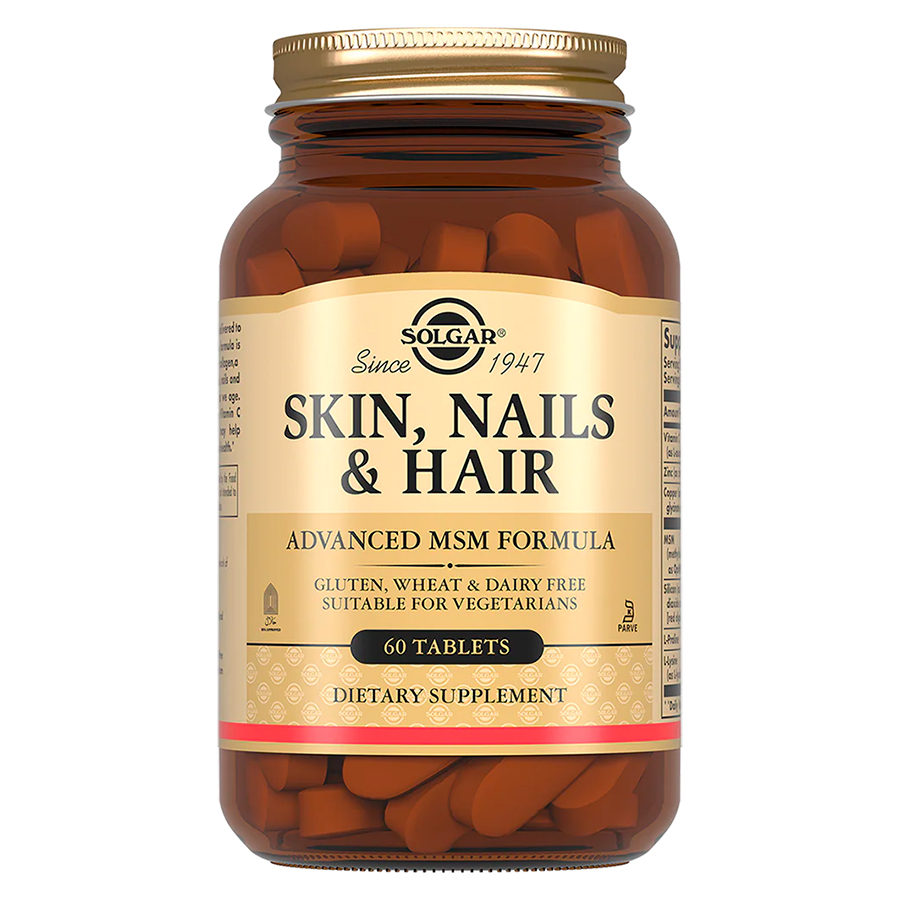Комплекс витаминов SKIN, NAILS & HAIR Solgar, 60 таб - фото 1