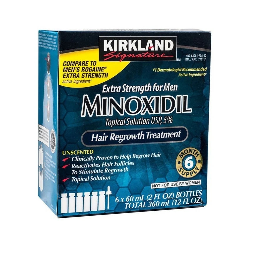Миноксидил Киркланд 5% - 6 флаконов, оригинальная пипетка
