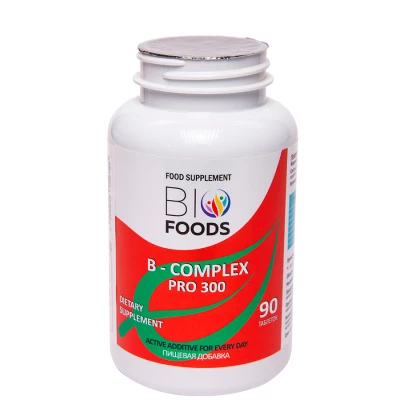 Комплекс витаминов B-Complex PRO 300 BioFoods, 90 таб