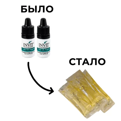Сыворотка-активатор для волос Cyto-Oil Argana INVIT, 10х5 мл