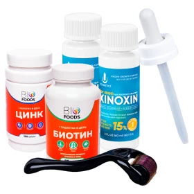 ксиноксин xinoxin uno 15% 3 флакона подарок биотин biofoods 5000 мкг и комплекс витаминов для волос кожи и ногтей biofoods Набор Парный (Xinoxin)