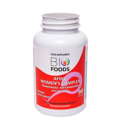 Комплекс витаминов для женщин Afina BioFoods, 90 таб