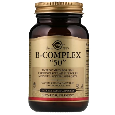 Solgar - комплекс витаминов B-COMPLEX 50, 100 капс