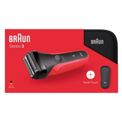 Braun - электрическая бритва 300TS Red+чехол