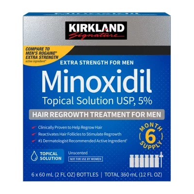 Миноксидил Киркланд 5% - 12 флаконов, оригинальная пипетка