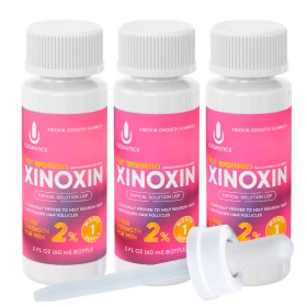 Ксиноксин XINOXIN UNO 2%, 3 флакона + оригинальная пипетка миноксидил mixberg 2% 3 флакона оригинальная пипетка