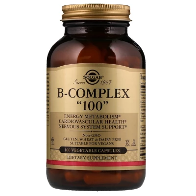 Комплекс витаминов B-COMPLEX 100 Solgar, 100 капс