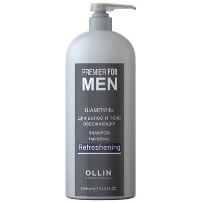 Шампунь для волос и тела освежающий OLLIN Professional, 1000 мл