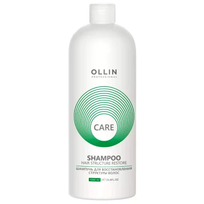Шампунь для восстановления структуры волос "CARE" OLLIN, 1000 мл
