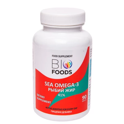 Рыбий жир Sea Omega-3 BioFoods, 90 капс