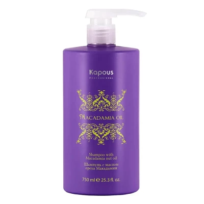 Шампунь для волос с маслом ореха макадамии Kapous Professional, 750 мл
